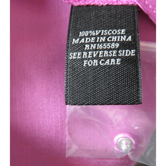 La Joie Violet Satin Button Up Long Sleeve Blouse Plus Size 3X - Picture 5 of 15